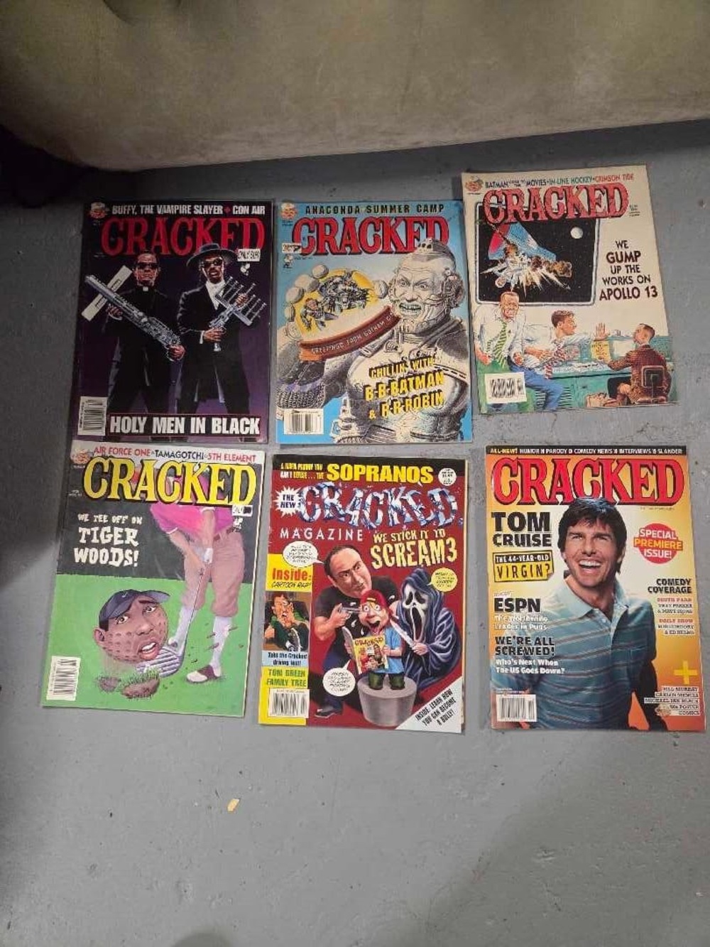 Vintage Y2K Cracked Magazine Bundle 6 pcs Comedy Parody Lot 90
